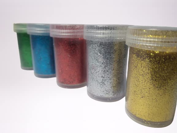 Crazy Sutra? Glitter Powder for Arts & Crafts, Scrapbooking, Paper Decorations Multicolor Glitter powder for Art and Craft (Pack of 5 Pcs, 15 gram each, Green)-image-13
