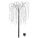 Collections Etc. LED Solar Willow Tree, Outdoor Solar Tree with Colorful Solar-Powered Lights with Adjustable Branches, White Lights