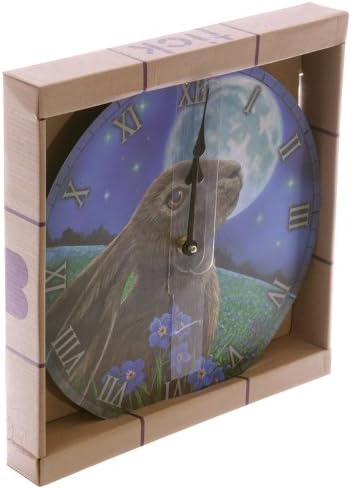 Fantasy Moon Gazing Hare Lisa Parker Design Wall Clock