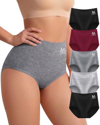 Calzoncillos de algodón para mujer evitan rozaduras con cintura alta y suavidad