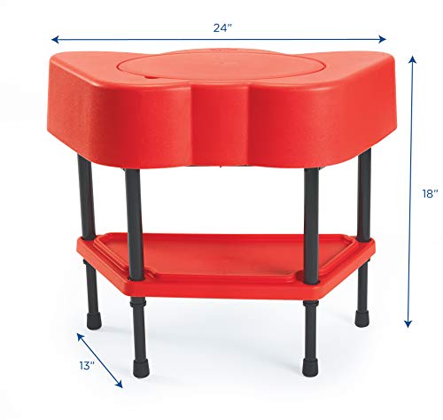 image for Angeles Toddler Sensory Table with Lid, Adjustable Height Sand & Water