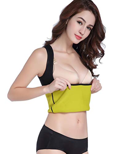 Bakerdani womens hot sweat tank top body shaper neoprene shapewea…