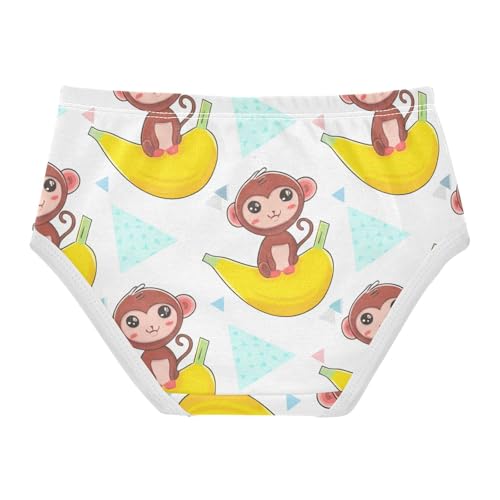 Florals Girls Underwear Toddler 2t Cotton Cute Panties Girl Cute Cartoon Monkeys Bananas Kids Undies Briefs2