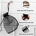 Sufune 50PCS 10x15 cm Bolsa de Organza Negro Imagen de Sufune 50PCS 10x15 cm Bolsa de Organza Negro