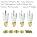 JEREVER Acrylic Furniture Legs Replacement Sofa Feet Cabinet Modern Clear Decor DIY Legs Tapered Style Set of 4 (4.7inch)