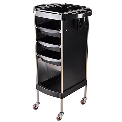 Classic Salon Rolling Storage Hairdressing Trolley with 2 Extra Trays