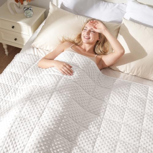 Image of Uttermara Cooling Weighted Blanket for Adults, 15 lbs Queen Size 60 inch x 80 inch