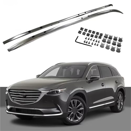 Barres de toit transversales aluminium noir Mazda CX-9 2016-2024
