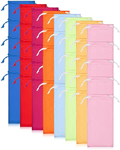 Flutesan 40 Pack Microfiber Case Pouch Bag Glasses Sunglasses Case With 2 Pieces Cleaning Cloth (Multi-Color) #TOP21