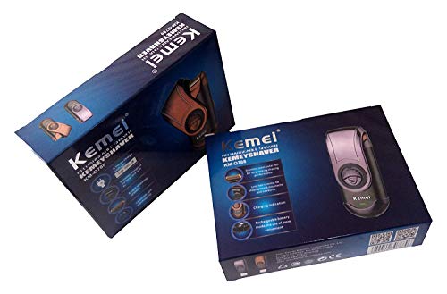 Barbeador Eletrico Barba Aparador Portatil Recarregavel Kemei Shaver Km-q788
