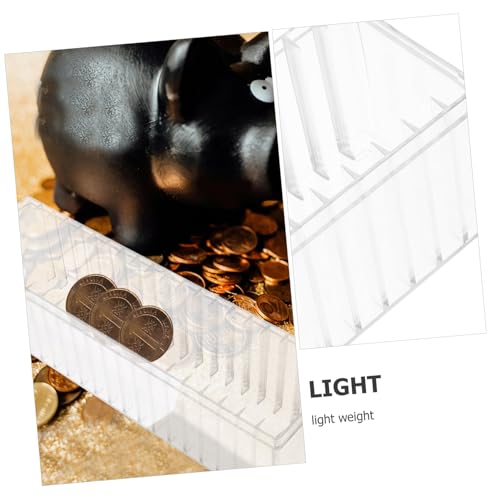 Caja transparente para 20 monedas de plástico Lurrose miniatura 5
