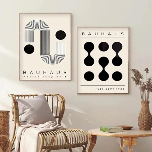 Affiche Bauhaus géométrique pour raviver un mur vide tableau moderne salon sans cadre 50x70