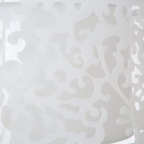 Miniatura 5 de Hampton Bay 07276-1 Colgante de tambor de techo blanco de 3 luces