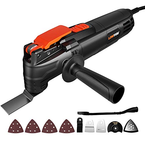 Buy Oscillating Tool, Lomvum 3A Corded Oscillating Multitool Kit with 6