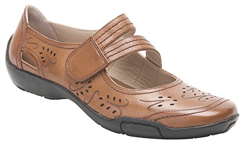 Ros Hommerson Frauen Chelsea Runder Zeh Leder Gleit Sandalen Braun Groesse 8 US /39 EU