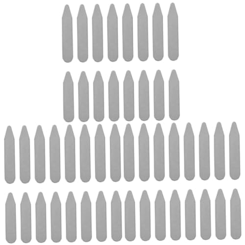 Baleines de col de chemise anti-plis : lot de 48 soutiens de col pour vêtements formels