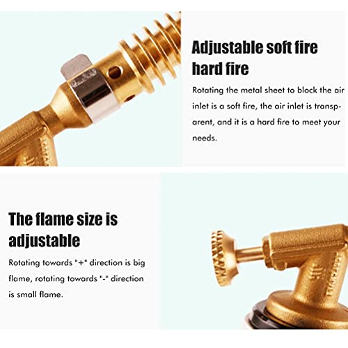 WINBST Lötbrenner mit Einstellbarer Flamme,Tragbare Küchenbrenne Flambierbrenner Butan Gasbrenner Für Outdoor Camping… – Bild 8