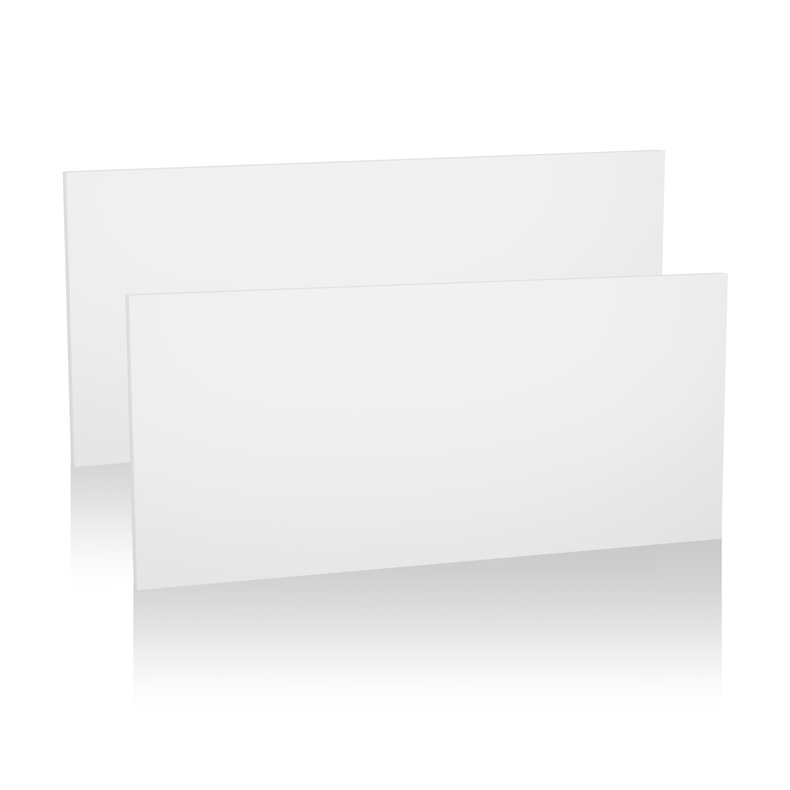 Photo 1 of 1/2 Inch HDPE Plastic Sheet 12"x24" - 2 Pack White