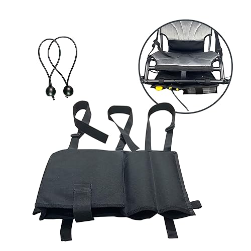 KUNFALY Kayak Storage Bag with Buckle Strap and Bungee Ball Latching System Attaches to Seat Tackle Organizer for Kayak Fishing