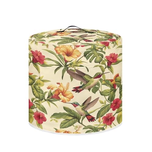 Image of Cozeyat Flower Hummingbird Kitchen Decor Accessories Appliance Dust Cover for Electric Pressure Cooker /Air Fryer /Rice Cooker /Steamer /Toaster,Pressure Cooker Cover 3 qt