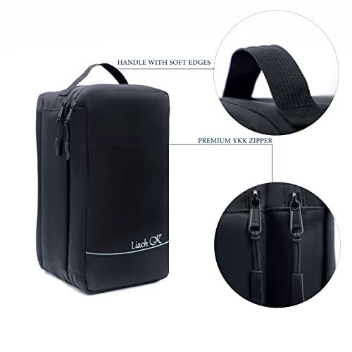 Liach K - Toiletry Bag For Men And Women, Hanging Travel Organizer Bag For Makeup, Shaving Kit, Accessories Kit, Bathroom, Etc. Waterproof With Hanging 360 Degree Swivel Hook, Gift For Him & Her #TOP5