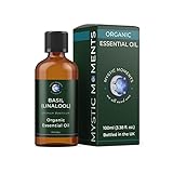 mystic moments basilico (linalolo) olio essenziale organico - 100ml - 100% puro