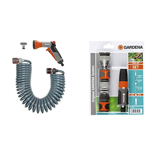 Gardena 4647 20 4647 20 manguera riego de 10 m manguera flexible pistola multichorro classic ref 8120 y accesorios de conexion gris 18291 20 kit negro gris naranja plata