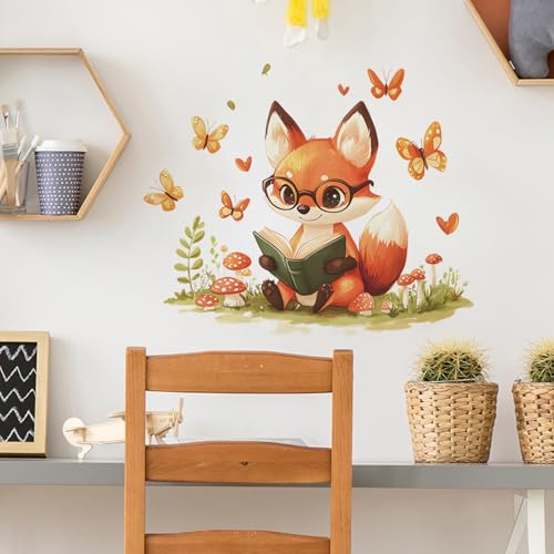 Wall decals Woodland Nursery Fox adhesivos de vinilo miniatura 4