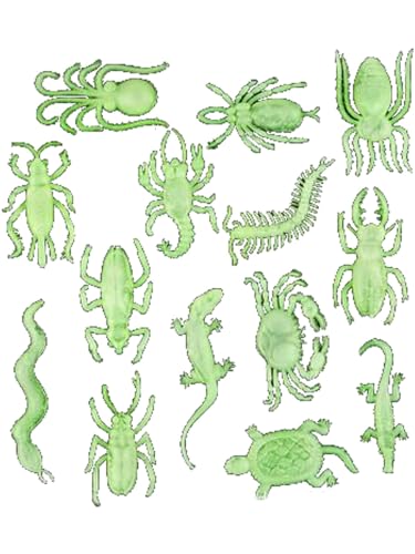 Brillent dans le noir figurines animaux pour fête d'enfants assortiment