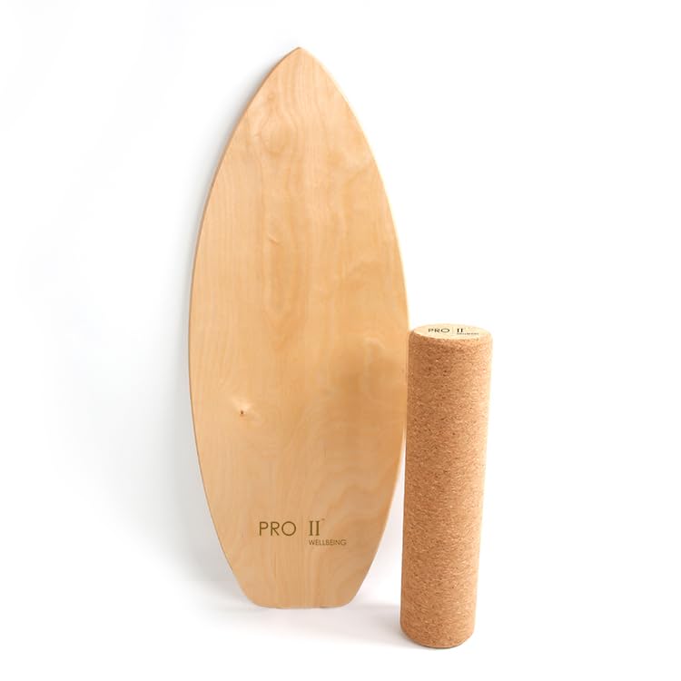 PRO 11 WELLBEING Wooden Balance Board, Improves Core Stability and Balance