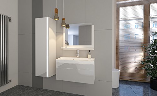 Furnitech Jenny 2 60 Ensemble de meubles de salle de bain (blanc, meubles sans LED)