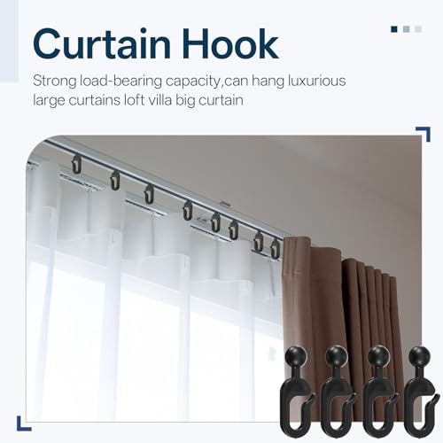 image for Ptwola 200PCS Plastic Hooks for Gazebo Curtains and Mosquito Netting, 