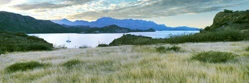 Posterazzi Sunset at Islands near Villa del Palmar Punta El Puertecito Loreto Bay National Marine Park Baja California Sur Mexico Poster Print, (27 x 9)