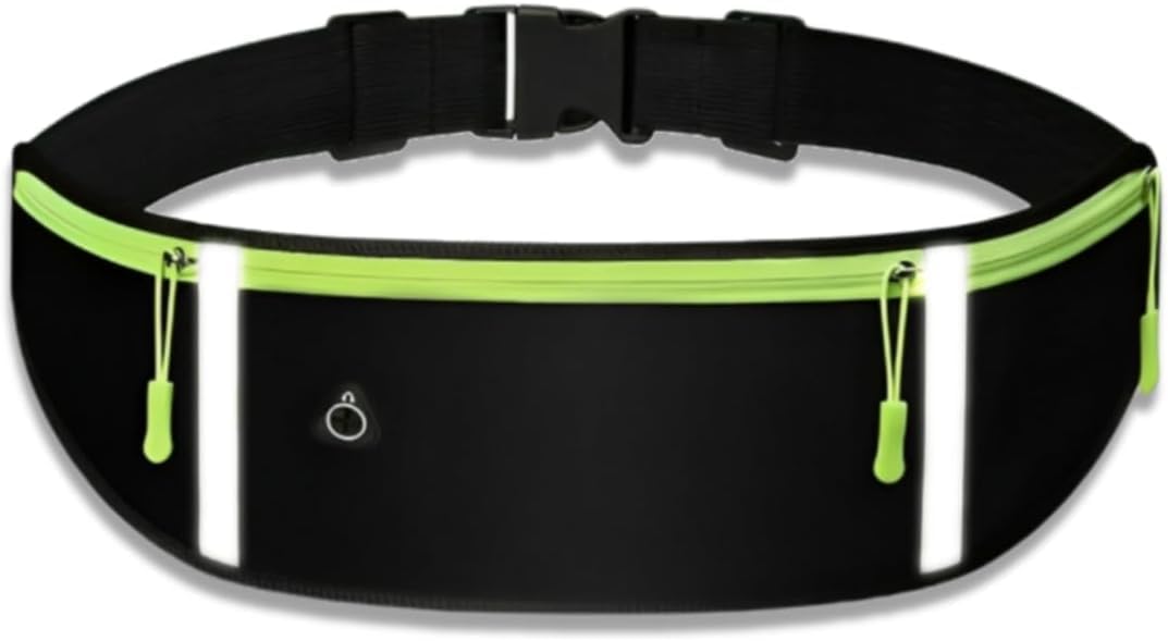 Waterproof Running Belt Phone Holder, Slim Bounce-Free Waist Pack with Reflective Strips & Adjustable Belt for Men Women Workout Travel-image-6