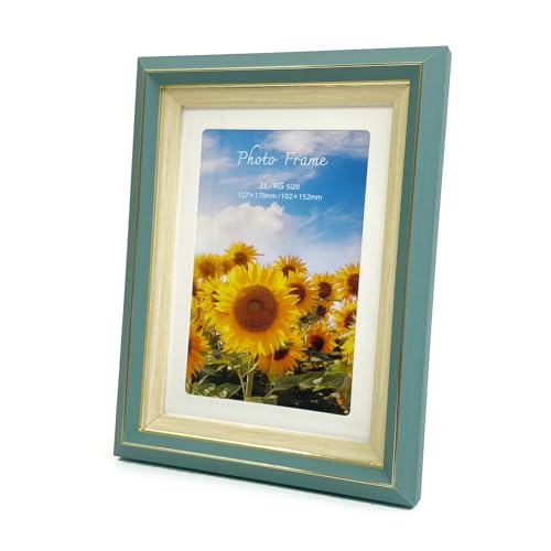 ナカバヤシ(Nakabayashi) 樹脂製フォトフレーム01 2L判/KG判 グリーン 写真立て IT-FL-PS01-2L-G
