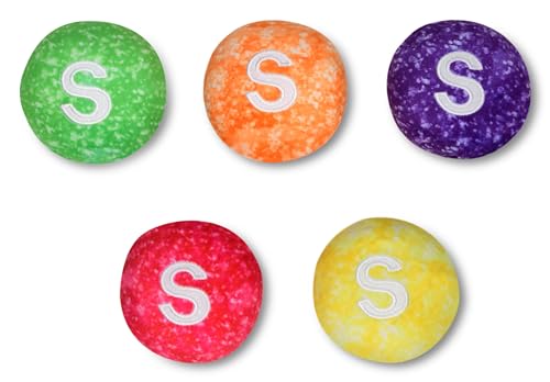 iscream Sour Skittles Package 16\" x 8.5\" Pillow Set with Mini Sour Skittles Candy Pillows