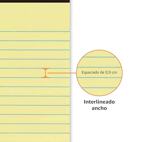 Miniatura 3 de Amazon Basics Bloc de notas legales, 50 Unidad, Paquete de 12, letter diseño de Canary