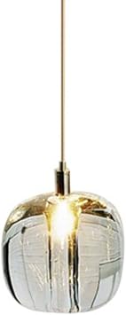LED Modern Glass Ceiling Pendant Lighting Mini Industrial Dimmable Chandelier with Long Cord