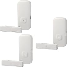 Sensor de porta,3pcs WIFI porta sensor APP porta de controle janela abrindo sensor de alarme de segurança interruptor magnético detector sem fio compatível com Home IFTTT