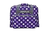 SEMPLIX Nähmaschinentasche Polka Dots 45x34x24 | stabile Transport und Aufbewahrungs Tasche in vielen frischen Farben, für alle gängigen Haushaltsnähmaschinen