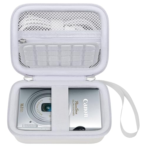 Funda rígida para cámara Canon PowerShot ELPH 360 HS blanca