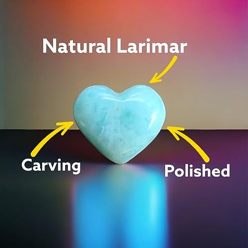 Larimar Heart Carving