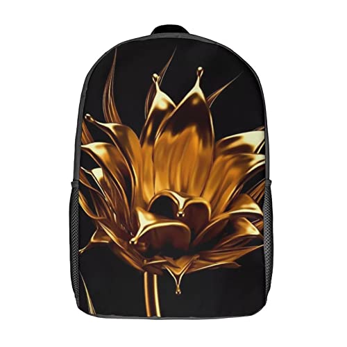 Mochila Art Flower de moda para la universidad con estampado urbano juvenil de diseño 3D