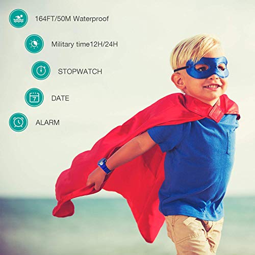 image for cofuo Boys Girls Sport Digital Watch, Kids Outdoor Waterproof Electron