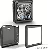 Funda transparente de TPU compatible con Anbernic RG Rotate, cubierta protectora transparente a prueba de golpes para juegos retro (Negro ahumado) 5