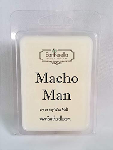MACHO MAN Natural Soy Wax break-apart tart melts, 2.7 oz, men, man, boyfriend