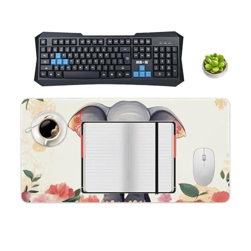 Mouse Pad grande Lucky Elephant con base antideslizante miniatura 4