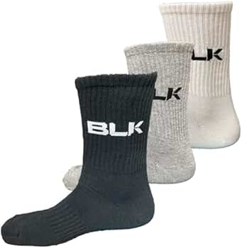 Amazon | BLK クルー 3P ソックス (アソート) ラグビー (25-27cm