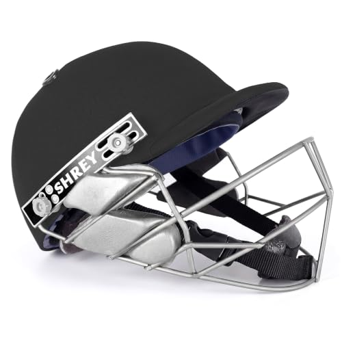 Image of SHREY Pro Guard Stainless Steel 2.0 Batting Cricket Helmet for Men's (Black, S)