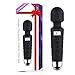 Upgraded Wand Massager,HEHUI Handle Cordless Waterproof Massage with 8 Powerful Speeds and 20 Modes, Portable Rechargeable Electric Massager for Back Neck Shoulder Legs(Black)